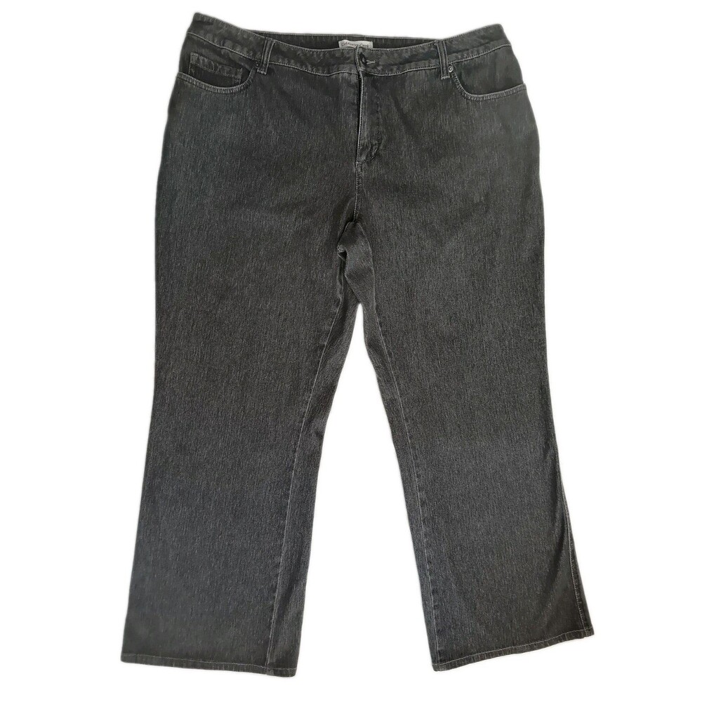 Coldwater Creek Women's Ligth Black Straight Jeans Size 18W Spandex